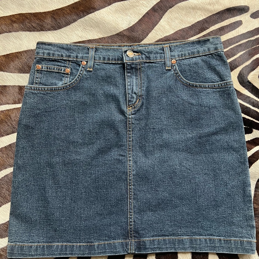 David Kahn 5 pocket denim skirt